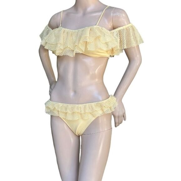 H&M 2-Piece Mesh Bikini Swimsuit 8 10 New - Picture 5 of 10